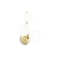 Lampy ścienne - Ideal Lux Kinkiet PERLAGE AP3 mosiądz 283784 283784/IL - miniaturka - grafika 1