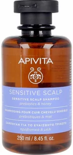 Apivita Apivita Sensitive - delikatnie oczyszczający szampon do wrażliwej skóry głowy 250ml - Szampony do włosów - miniaturka - grafika 1