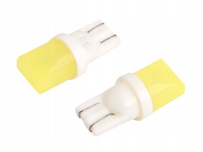 Żarówka W5W (T10) 12V 1x COB LED, biała, 2 szt.
