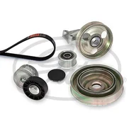 Paski klinowe i wielorowkowe - GATES ZESTAW PAS KLIN K206PK1218 PEUGEOT K206PK1218 - miniaturka - grafika 1