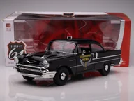 Samochody i pojazdy dla dzieci - Chevrolet 150 Sedan State Highway Patrol - 1957, black Highway61 1:18 - miniaturka - grafika 1