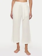 Spodnie damskie - Triumph Spodnie materiałowe Summer 10222571 Écru Relaxed Fit - miniaturka - grafika 1