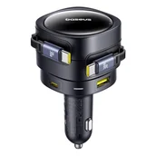 Ładowarki samochodowe - Baseus ładowarka samochodowa PD 2x USB 90W + kabel czarna - miniaturka - grafika 1