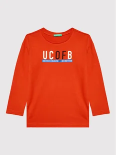 United Colors Of Benetton Bluzka 3I1XC105U Czerwony Regular Fit - Bluzki damskie - miniaturka - grafika 1