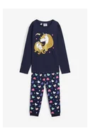 Piżamy dla dziewczynek - bonprix Piżama z czystej bawełny organicznej (2 części) niebieski - miniaturka - grafika 1