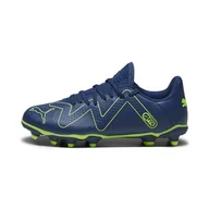 Piłka nożna - PUMA Buty piłkarskie dla dzieci unisex Future Play Fg/Ag Jr, Perski Niebieski Pro Zielony, 34 EU - miniaturka - grafika 1