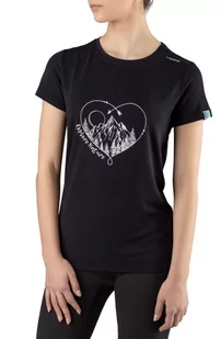 Koszulka damska bambusowa Viking Lenta T-shirt 09 czarny - Koszulki sportowe damskie - miniaturka - grafika 1