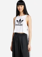 Bluzki damskie - Top damski adidas Trefoil Tank IP0679 XL Biały (4066757263736) - miniaturka - grafika 1
