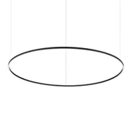 Lampy sufitowe - Ideal Lux Lampa wisząca ORACLE SLIM SP D150 ROUND czarna 3000K 285061 285061/IL - miniaturka - grafika 1