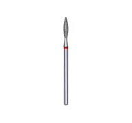 Frezarki do paznokci - Staleks Frez Diamentowy Płomyk Czerwony 2,3/8mm - miniaturka - grafika 1