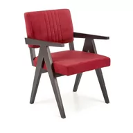 Krzesła - Krzesło Drewniane Memory Heban / Bordo Halmar - miniaturka - grafika 1
