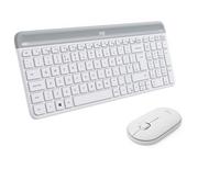 Zestawy myszka + klawiatura - Logitech MK470 Slim Wireless White - miniaturka - grafika 1