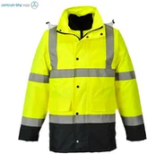 Odzież robocza - PORTWEST S471 DWUKOLOROWA KURTKA OSTRZEGAWCZA 4 W 1; ŻÓŁTY/GRANATOWY - miniaturka - grafika 1