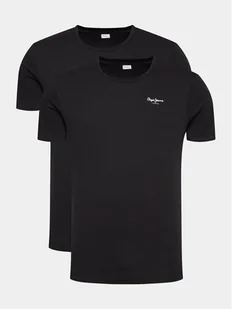 Pepe Jeans Komplet 2 t-shirtów Pepe Tshirt 2P PMU10976 Czarny Regular Fit - Koszulki męskie - miniaturka - grafika 1