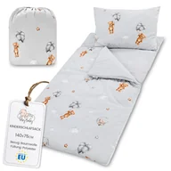 Śpiworki dla dzieci - Śpiwór dziecięcy z poduszką i zamkiem błyskawicznym dla dziecka 3-7 lat - 140 x 75 cm śpiwór dziecięcy kryty do przedszkola śpiwór kocyk do przedszk.. - miniaturka - grafika 1