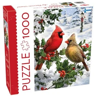 Puzzle TACTIC Lovers Birds on Branch 59608 (1000 elementów) - Puzzle - miniaturka - grafika 1