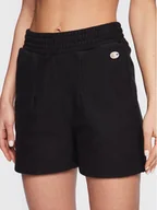 Spodenki damskie - Champion Szorty sportowe 115649 Czarny Regular Fit - miniaturka - grafika 1