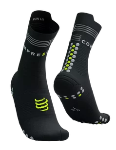 COMPRESSPORT Skarpetki do biegania wysokie ProRacing Socks V4 FLASH - Skarpetki sportowe męskie - miniaturka - grafika 1