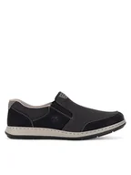 Półbuty męskie - Rieker Półbuty 17363-00 Czarny - miniaturka - grafika 1