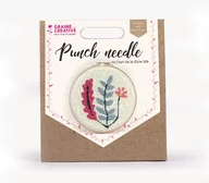 Pasmanteria - Zestaw punch needle, rośliny, 20 cm - miniaturka - grafika 1