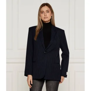 Calvin Klein Marynarka | Slim Fit | z dodatkiem wełny - Marynarki i żakiety damskie - miniaturka - grafika 1