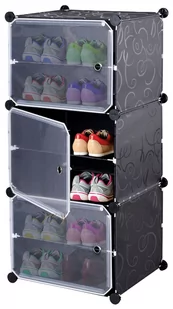 Szafka modułowa garderoba POLA czarna - Szafki na buty Szafka modułowa garderoba POLA czarna - Szafki na buty - miniaturka - grafika 1