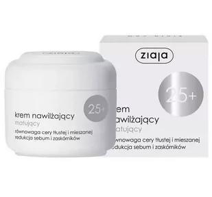 Ziaja Krem Nawilżająco- Matujący 25+ 50ml - Kremy do twarzy - miniaturka - grafika 1