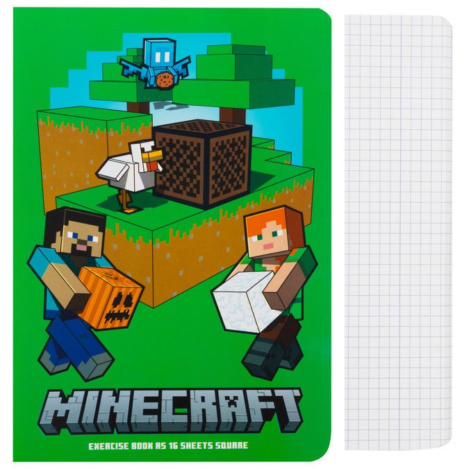 Zeszyt A5 16 kartek w kratkę Minecraft ASTRA