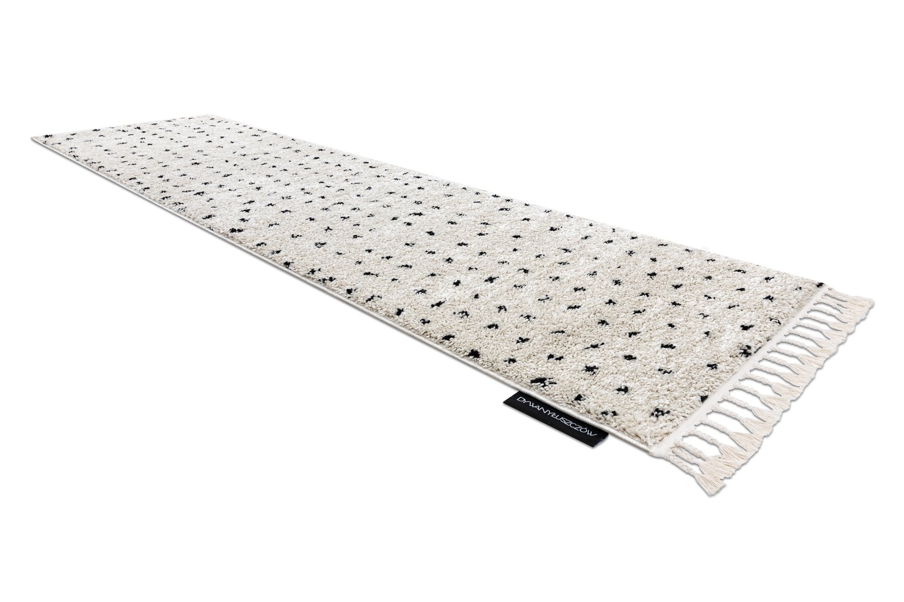 Dywan, Chodnik BERBER SYLA B752 kropki krem - do kuchni, przedpokoju, na korytarz beżowy 70x250 cm