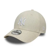 Czapki dla dzieci - Czapka dziecięca New Era 9Forty - LINEN New York Yankees Beżowy Youth - (54-56cm) - miniaturka - grafika 1