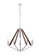 Lampy sufitowe - Kaspa Lampa wisząca Nez 5 ciemne drewno 10492518 - miniaturka - grafika 1