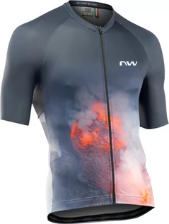 Koszulki rowerowe - Northwave Fire Short Sleeve Jersey Men, czarny/czerwony 3XL 2021 Koszulki kolarskie - grafika 1