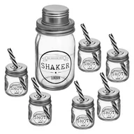 Shakery barmańskie - Shaker 500 ml i małe słoiczki 6 szt. - miniaturka - grafika 1