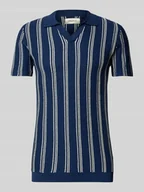 Koszulki męskie - Koszulka polo o kroju slim fit z prążkowanymi wykończeniami model ‘BHAMOS’ - miniaturka - grafika 1