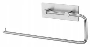 Uchwyt Na Ręcznik Papierowy Samoprzylepny Srebrny - Stojaki i wieszaki na papier toaletowy - miniaturka - grafika 1