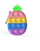 Zabawki zręcznościowe - Pop It - Bubble Fidget Toy - Relaksująca gra antystresowa dla dorosłych i dzieci (Kształt: Ananas, Kolor: Rainbow) - miniaturka - grafika 1