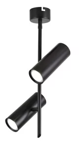 Candellux Lighting czarna lampa sufitowa LED TUBA 32-76267 podwójne spoty reflektorki regulowane do sufitu 32-76267 - Lampy sufitowe - miniaturka - grafika 1