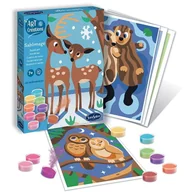 Zabawki kreatywne - Zestaw do malowania piaskiem Art Creations Sablimage - Nierozłączne Zwierzęta, SentoSphere - miniaturka - grafika 1