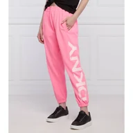 Dresy damskie - DKNY Sport Spodnie dresowe | Regular Fit - miniaturka - grafika 1