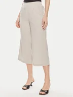 Spodnie damskie - Vero Moda Kuloty Coco 10289453 Écru Loose Fit - miniaturka - grafika 1