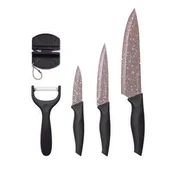 Noże kuchenne - Komplet noży z obierakiem i ostrzałką Arras 5-elementowy - miniaturka - grafika 1