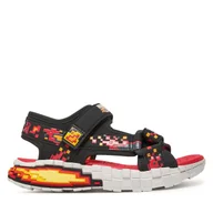 Buty dla chłopców - Sandały Skechers Mega-Splash 4K- 402161L/BKRD Czarny - miniaturka - grafika 1