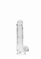 Sztuczne penisy - RealRock 6" / 15 cm Realistic Dildo With Balls - Transparent - miniaturka - grafika 1