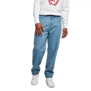 Spodenki damskie - Southpole Męskie szorty jeansowe z logo Spray, Retro Midblue, 31W - grafika 1