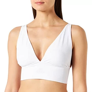 Adidas Sports Underwea Damski biustonosz Longline Plunge Bustier, biały 2, M - Biustonosze - miniaturka - grafika 1
