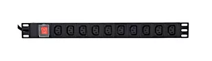 Listwa zasilająca do szaf Rack (PDU) Gembird EG-PDU-10C132C19 wtyk C19 1U (3m) - Listwy zasilające - miniaturka - grafika 2