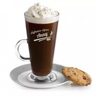 Szklanki - Szklanka do latte z grawerem dla niej na imieniny - miniaturka - grafika 1
