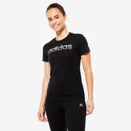 Koszulki sportowe damskie - Koszulka z krótkim rękawem damska ADIDAS Gym & Pilates - miniaturka - grafika 1