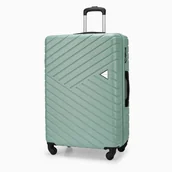 Walizki - Duża walizka PUCCINI MALAGA ABS027A 5C Miętowa - miniaturka - grafika 1