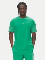 Koszulki męskie - adidas T-Shirt ALL SZN Colorblock JJ3676 Zielony Loose Fit - miniaturka - grafika 1